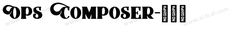 Ops Composer字体转换